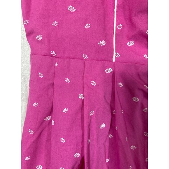 Kaiser Franz Josef Dress 42 Pink Flowers Austria Bavarian Dirndl Oktoberfest - Picture 7 of 14